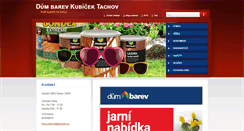 Desktop Screenshot of barvy-kubicek.cz