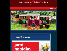 Tablet Screenshot of barvy-kubicek.cz